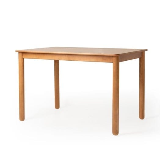 โต๊ะทานข้าวไม้ยางพาราแท้ 4 ที่นั่ง MAAI DESIGN  รุ่น KAZOKU TABLE สีโอ๊ค_0